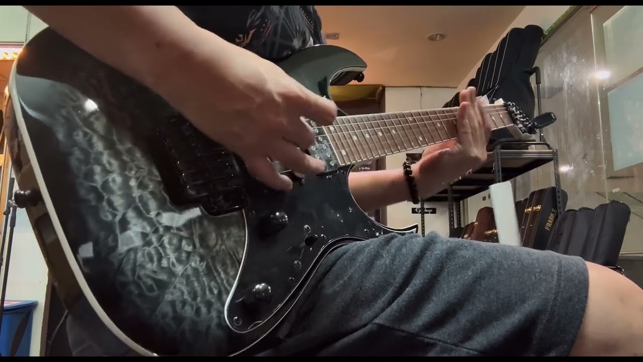 Sound check ... Ibanez RG450QMB Electric Guitar - Transparent Gray Burst #ibanez 
