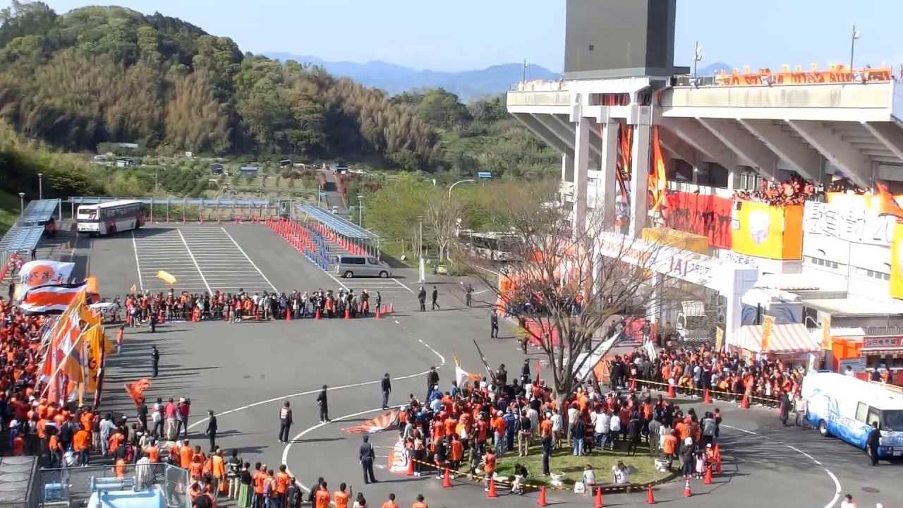 J1リーグ第6節　清水エスパルス -　ジュビロ磐田　THE　DERBY! バス到着！