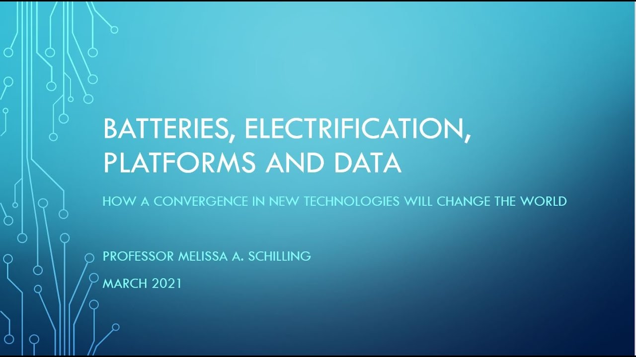 NYU Faculty Insights Batteries Electrification and Data