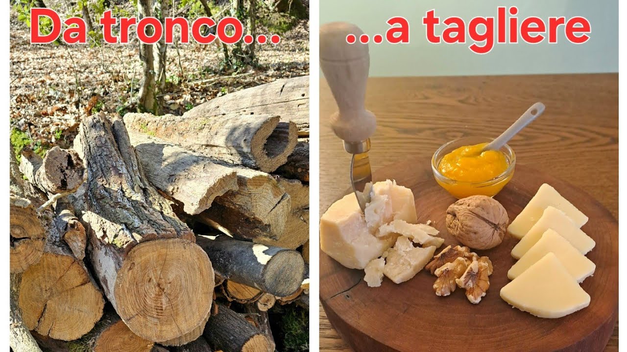 Come realizzare un tagliere fatto a mano partendo da un tronco