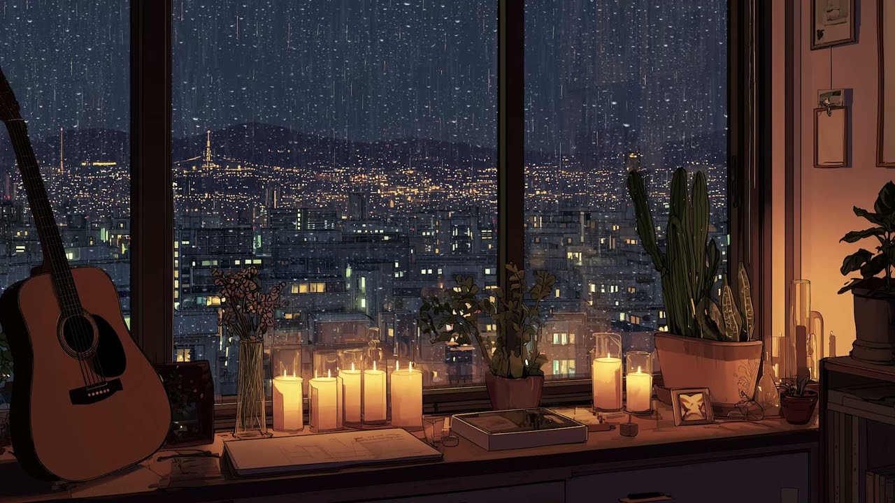 3 Hours Gentle Rain & Calm Music 🌧️ Deep Sleep Relaxation