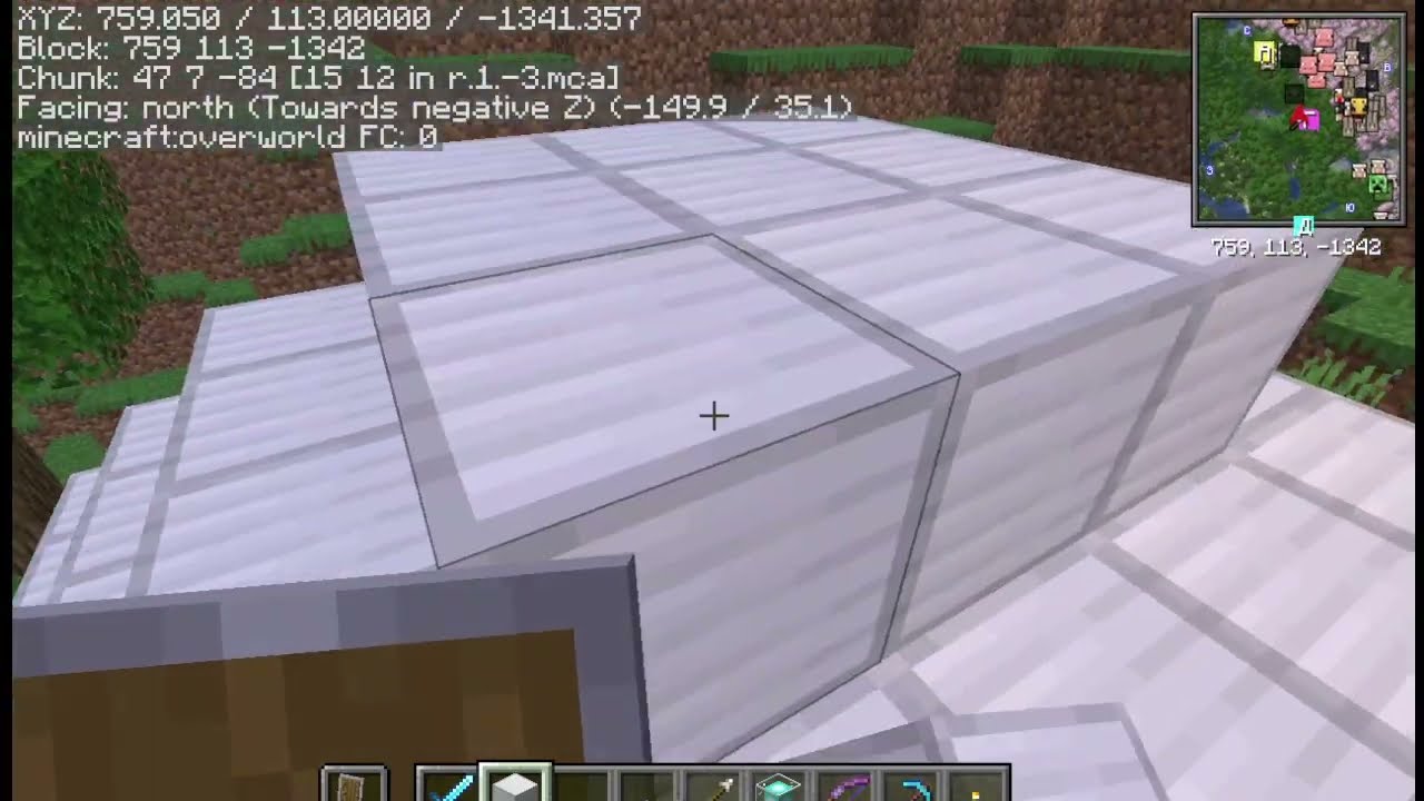 Minecraft, подземный город и его обитатель