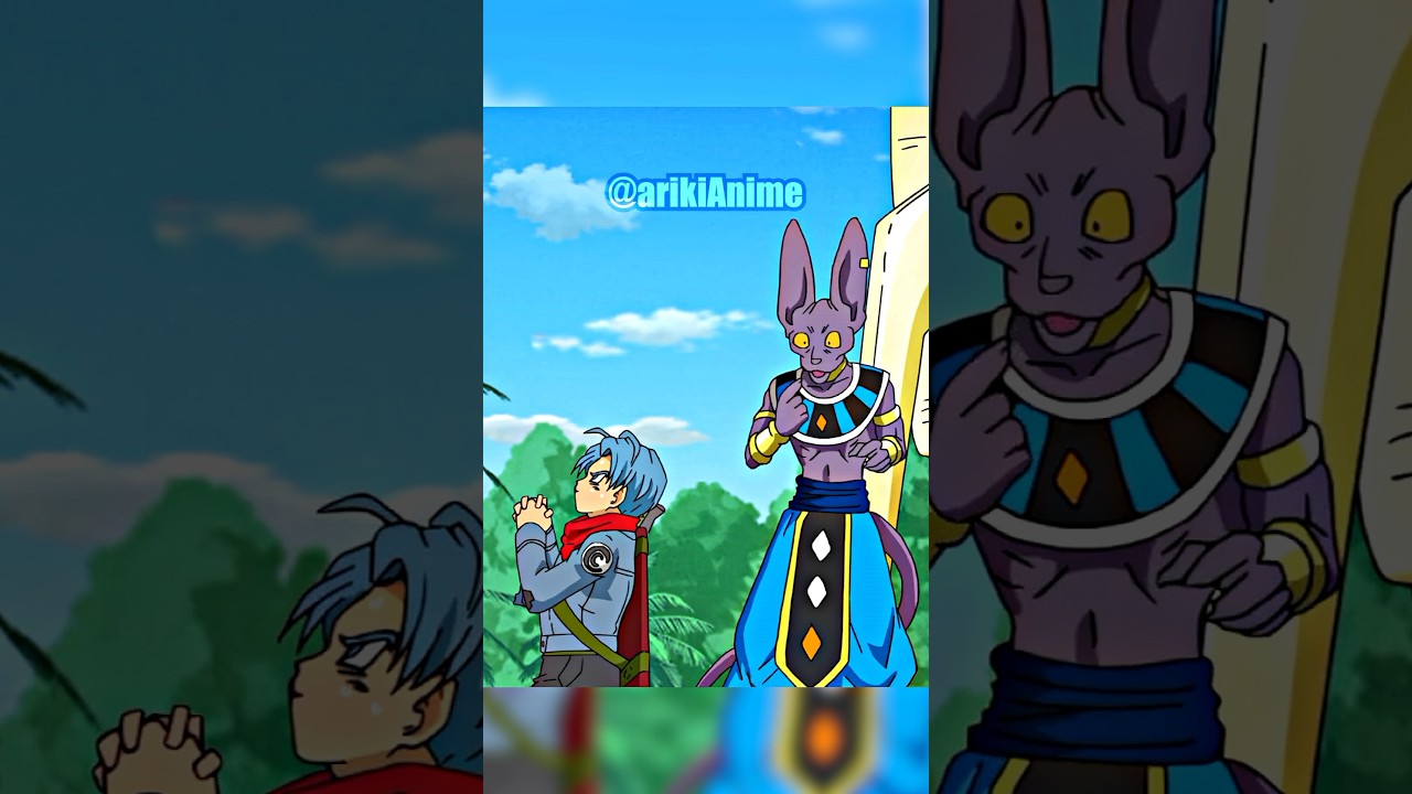 Trunks thinks Beerus is Whis' pet😂 (dbs edit) #dbsedit #dbedit #dbsedits