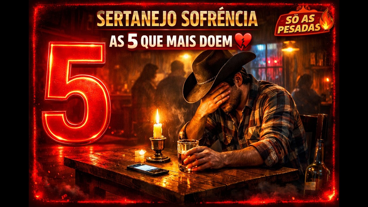 🚨 AS 5 MÚSICAS MAIS SOFRIDAS DO SERTANEJO 💔 (Prepare o Coração)