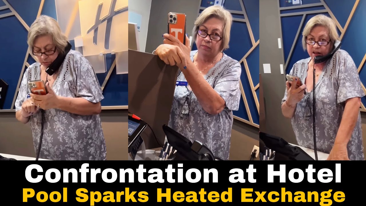 SHOCKING Hotel Confrontation! 😱 Guest Fights Back After Staff Calls Police! 🚨📸 #karen #crazykaren