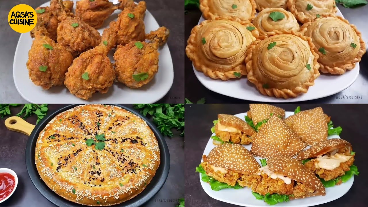 Iftar Recipes, Kachori Samosa, Chicken Zinger Pockets, Chicken Bread, Fried Chicken