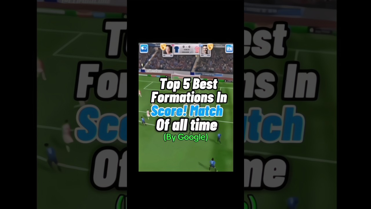 Top 5 best formation's in Score! Match 