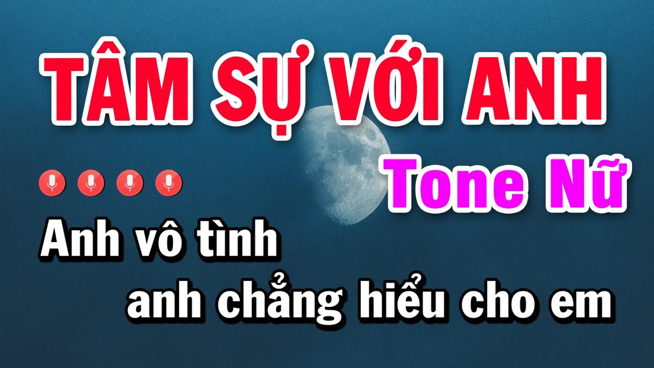 Karaoke Tâm Sự Với Em Tone Nữ | Karaoke Bảo Kim