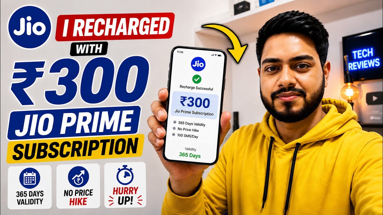 Finallyyy recharging with ₹300 Jio prime subscription in my JIO 5G Sim - The Technologist
