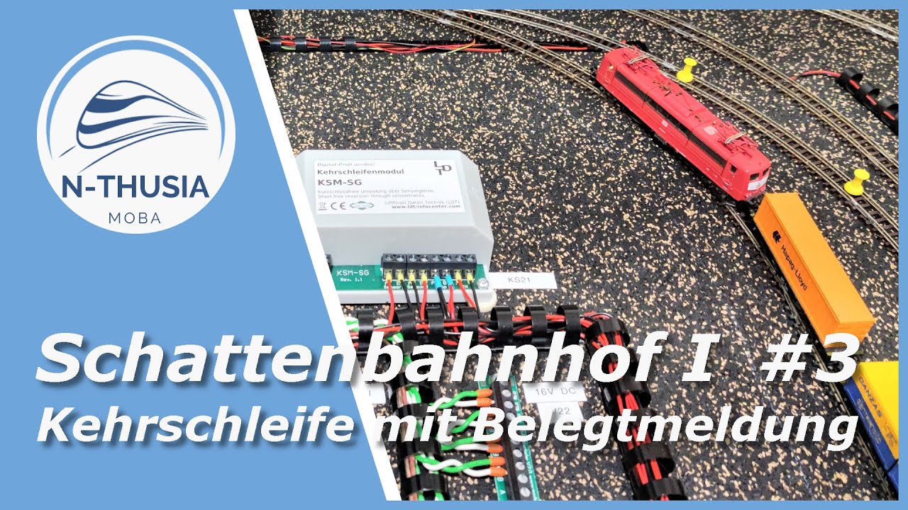 Schattenbahnhof – Kehrschleife mit Belegtmeldung | Bürobahn in Spur N