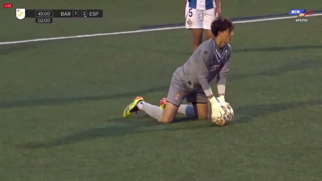 Barca Juvenil A vs Espanyol | Finals Copa Catalunya (Acciones del portero)
