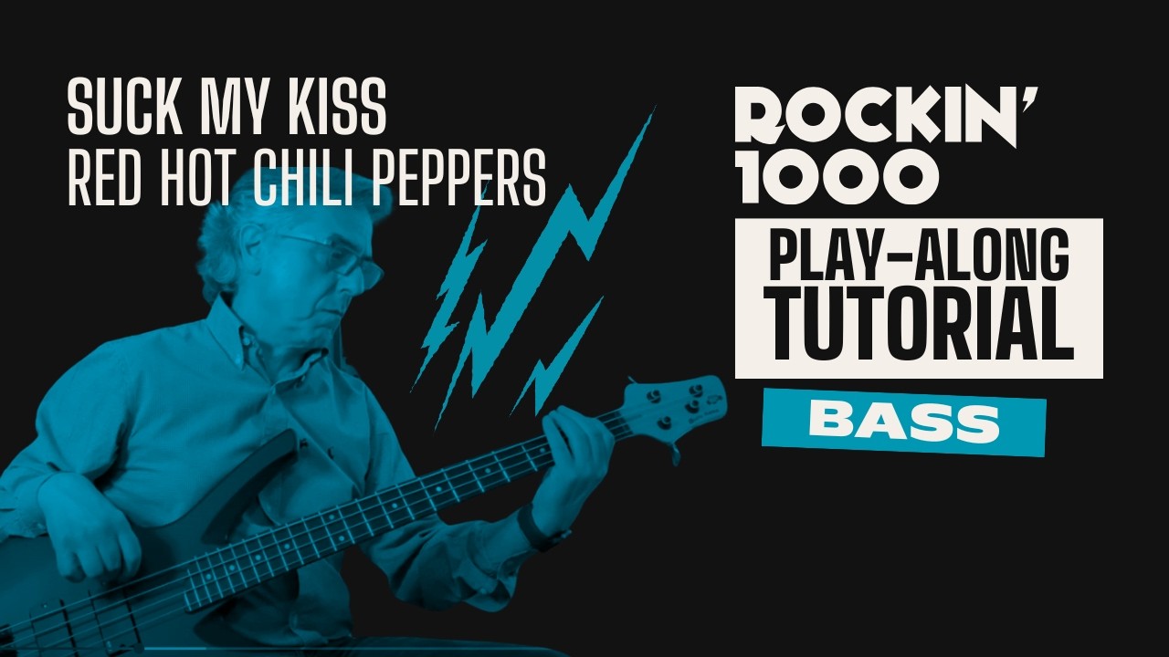 Bass Tutorial – Suck My Kiss (Red Hot Chili Peppers) | Rockin’1000 Play-Along