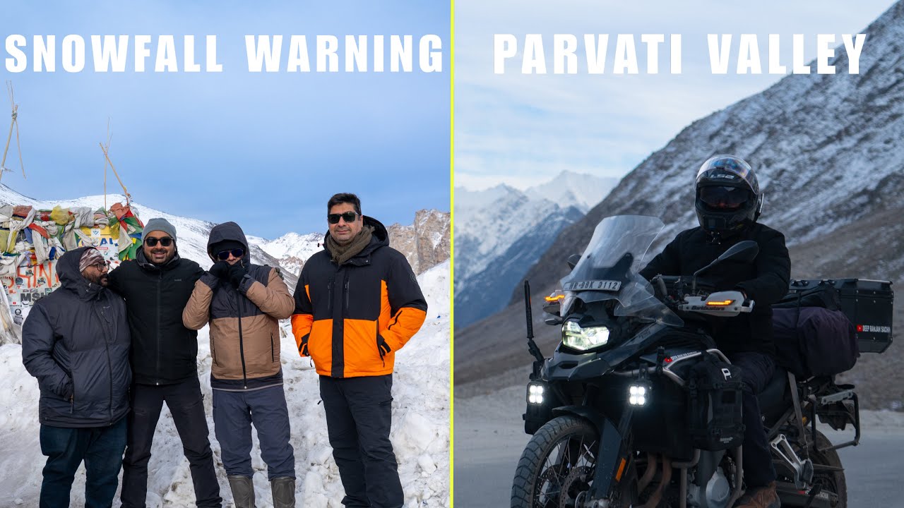 Extreme Snowfall Warning me Nikalna pda Manali se | Parvati valley Kasol To Delhi EP-03 | Snow Ride