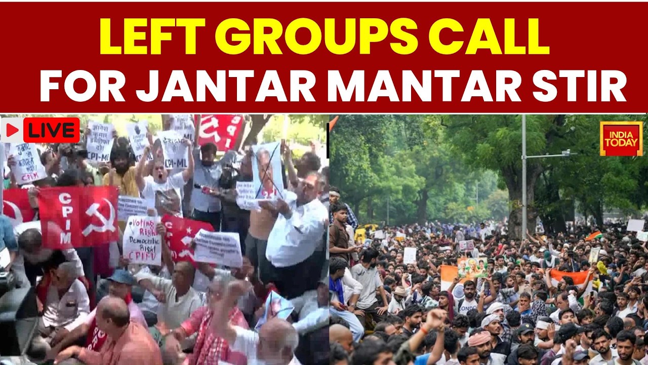 Protest Live: Left Groups Protest In Delhi Over SIR, Demand CEC Gyanesh Kumar&rsquo;s Resignation | SIR