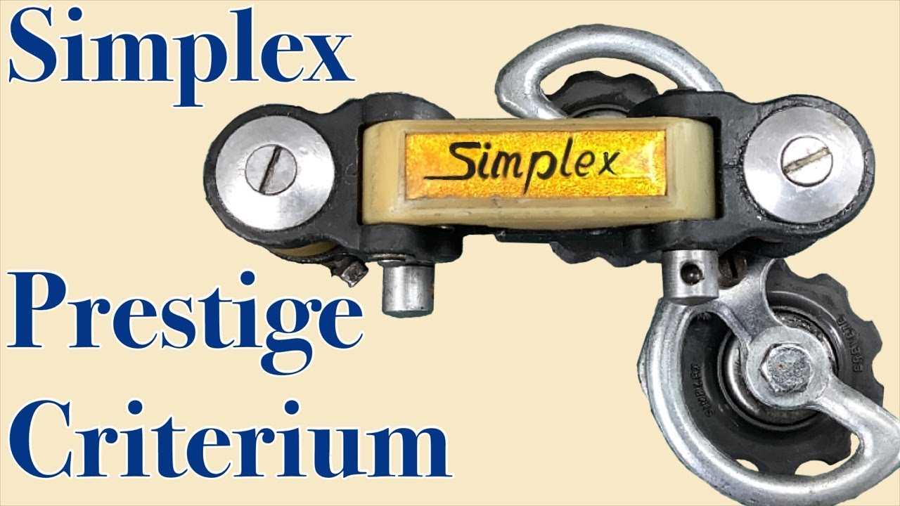Simplex prestige Criterium 1st ver Rear Derailleur: restored service clean disassembled Dismantled