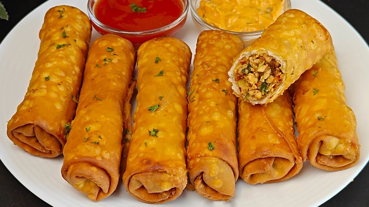 Crispy Chicken Spring Roll Recipe | Make and Freeze Recipe