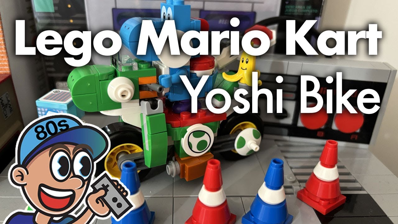 Обзор мотоцикла Lego Mario Kart Yoshi