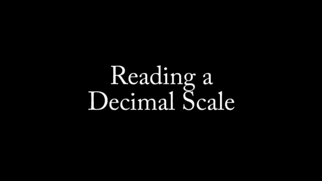 1101 Week 2 Decimal Scale