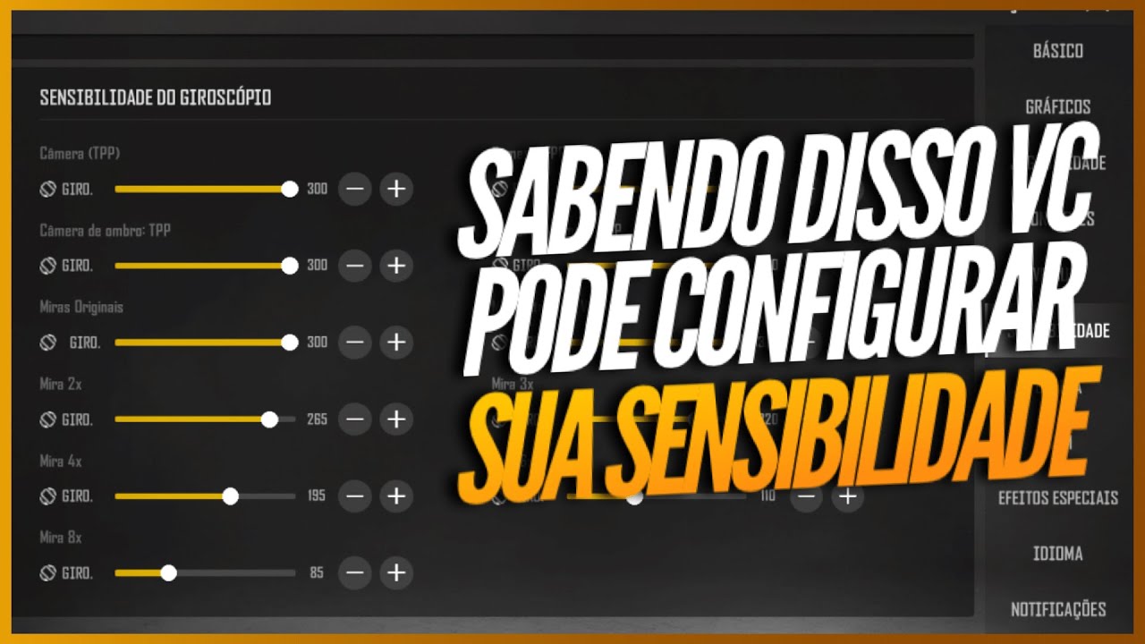 COMO CONFIGURAR SENSIBILIDADE NO PUBG NEW STATE