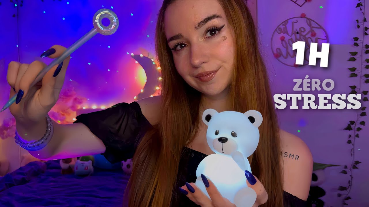 ASMR 1H ZÉRO STRESS pour DORMIR