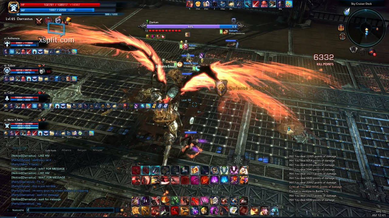 TERA SCNM Last Boss - Warrior Tank PoV