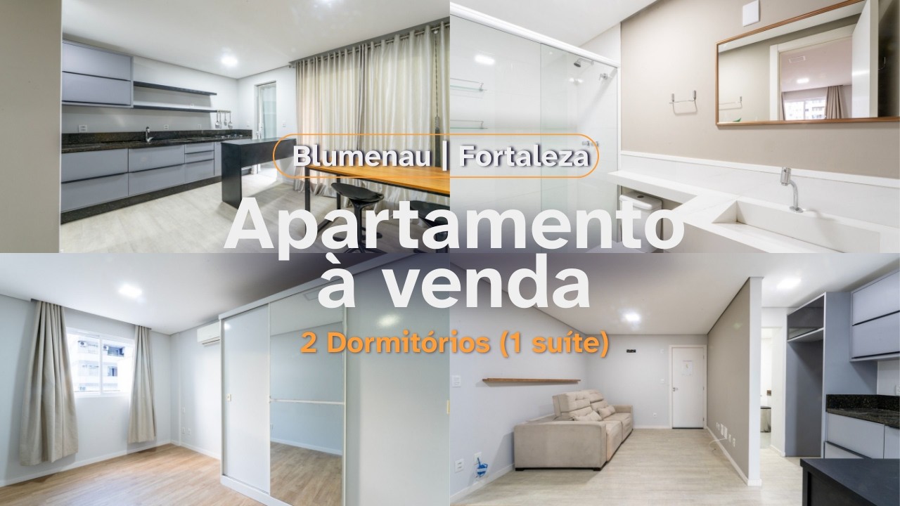 Apartamento à venda com 2 dormitórios (1 suíte), 116m² no bairro Fortaleza em Blumenau/SC
