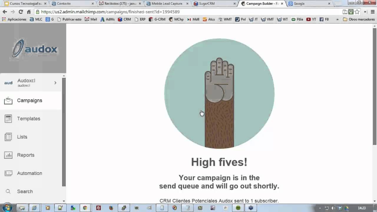 Segmentación y Fidelización de Clientes con SugarCRM y MailChimp