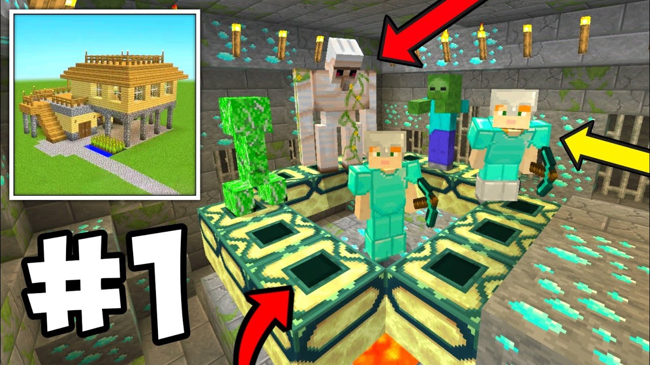 Build Craft: Master Block 3d Stronghold Multiplayer Survival Walkthrough Part 1