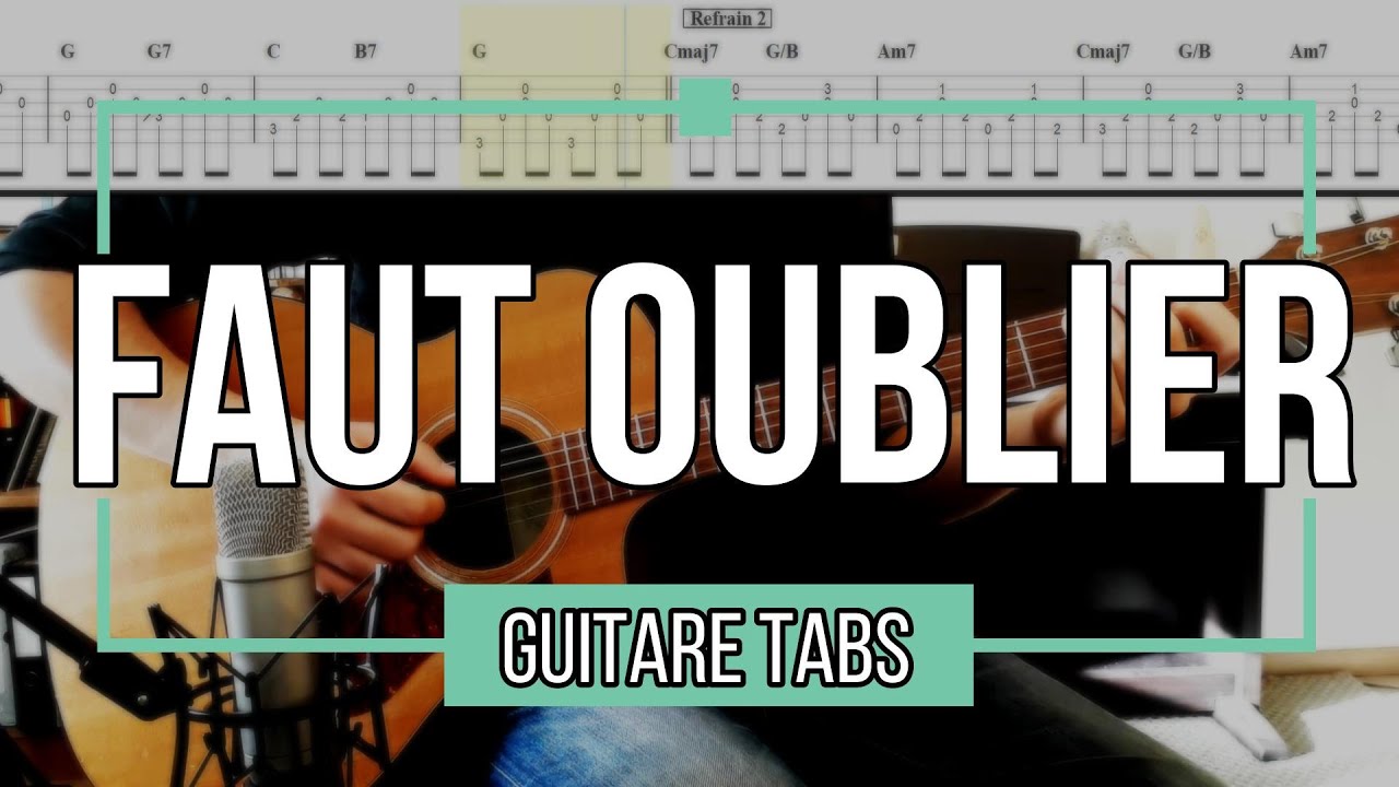 Faut Oublier (live Tour de M) - -M- [ Guitare Tabs ]