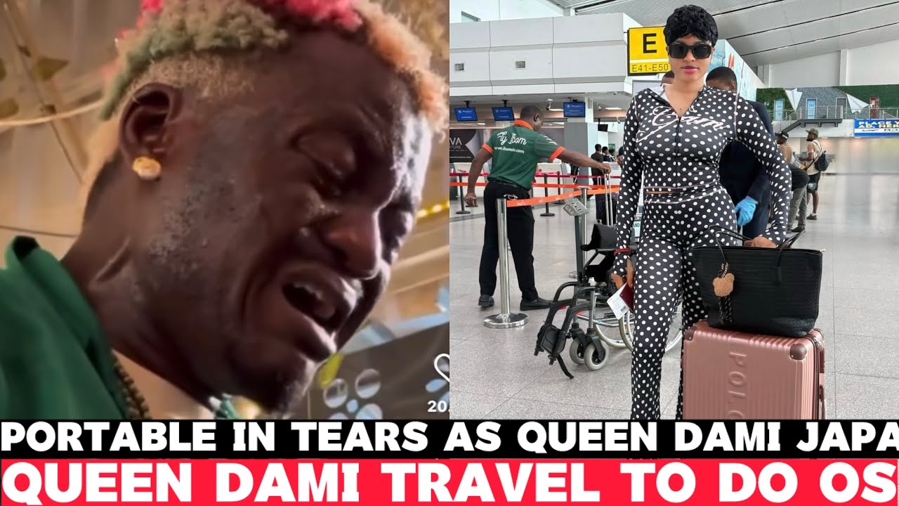 😭💔😭Portable in Tears As Another Man Takes Queen Dami Totally Out of The Country for Enjoyment