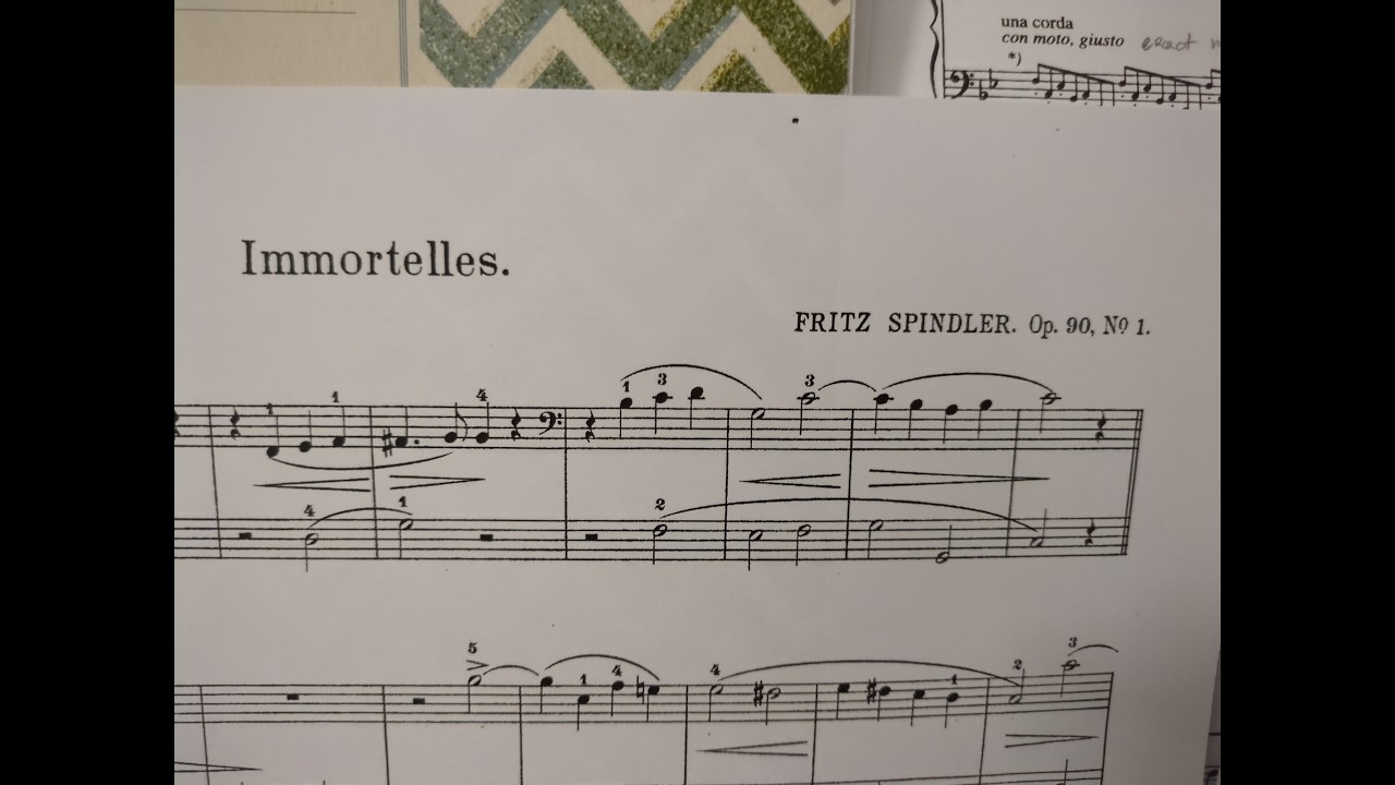 Fritz Spindler - Immortelles Op 90 no 1