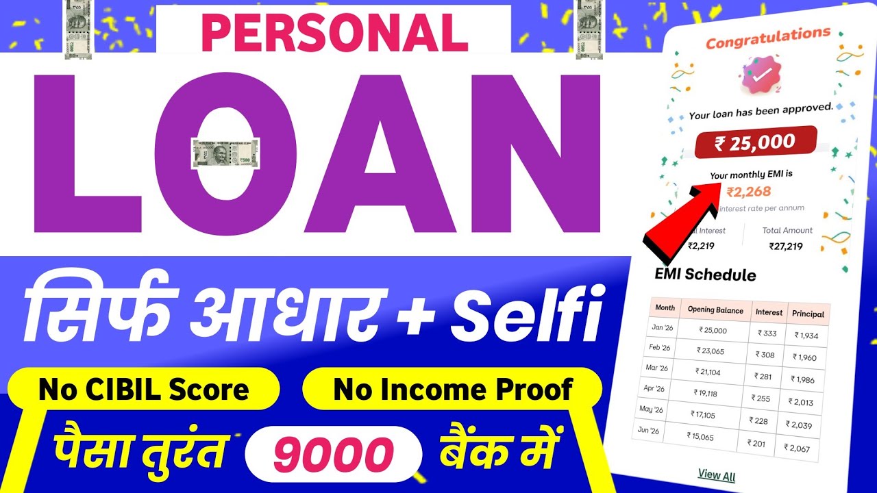 Loan App Fast Approval 2026 || New instant loan app without income proof | Bad CIBIL Score Loan