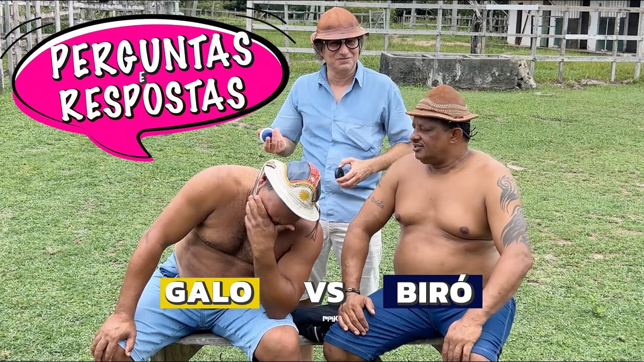 GALO E BIRÓ NO JOGO DE PERGUNTAS E RESPOSTAS