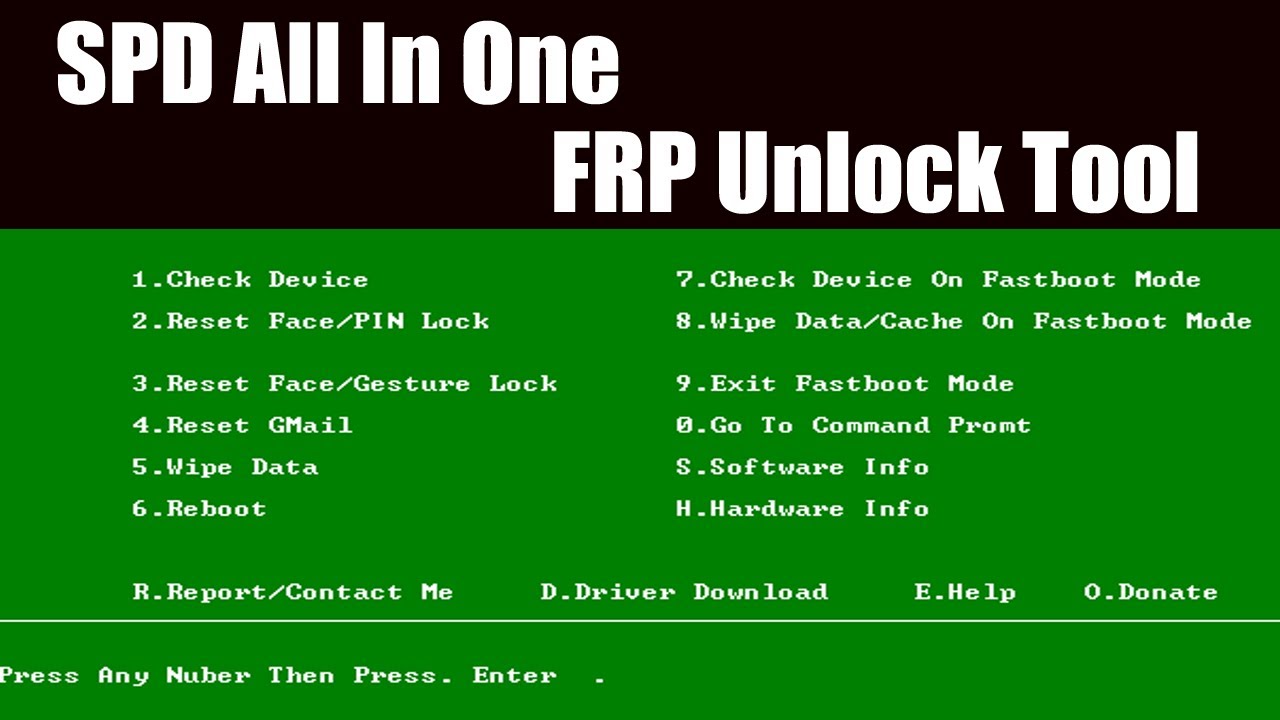 Spreadtrum SPD All In One FRP Unlock Tool || All SPD Android FRP Unlock Tool