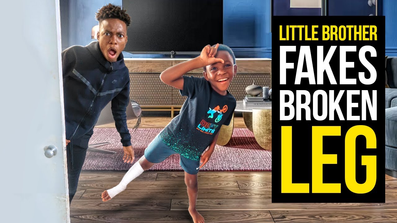 LITTLE BROTHER Gets Caught FAKING His BROKEN LEG, What happened is Shocking