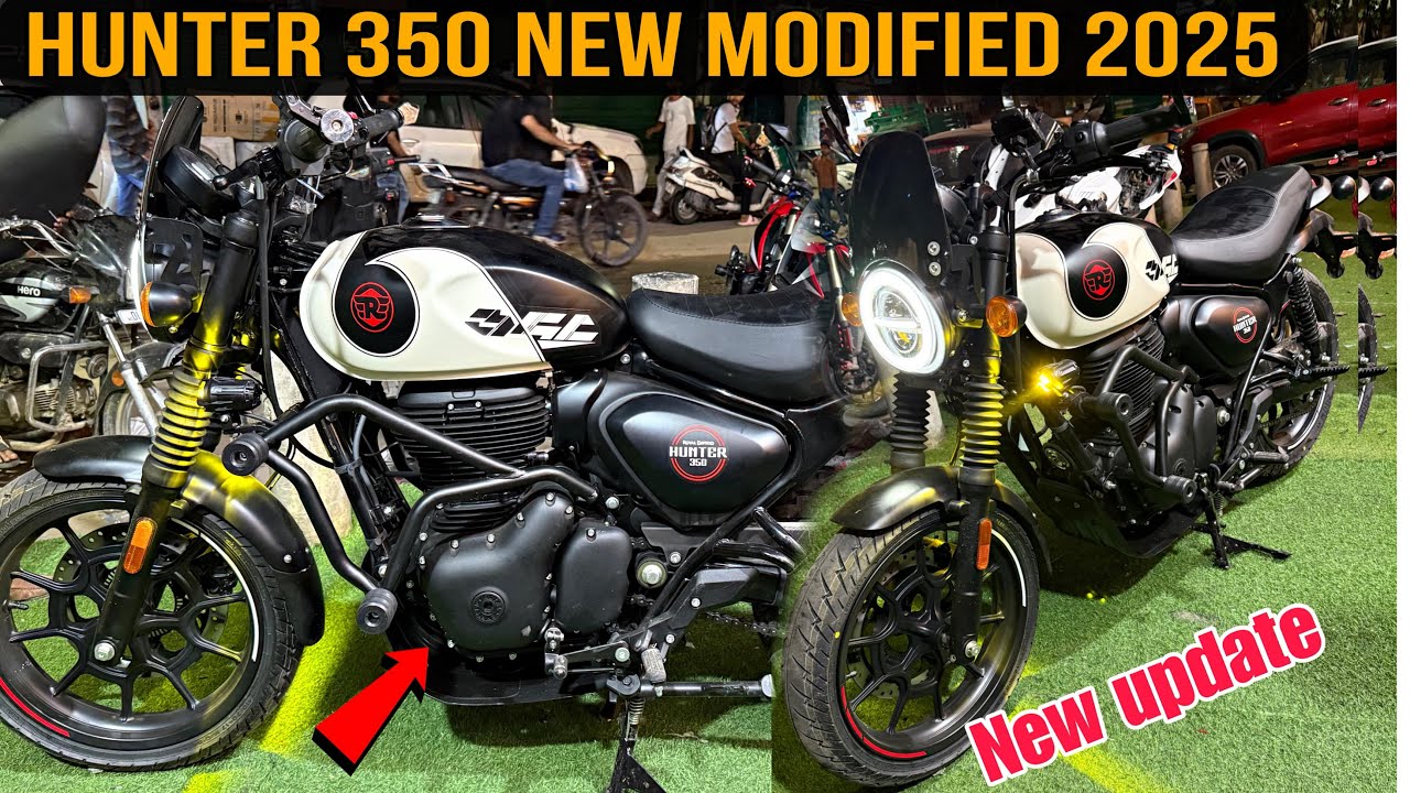 New Hunter 350 Modified | Hunter 350 Modifications | Fogg Light | crash Guard 🔥
