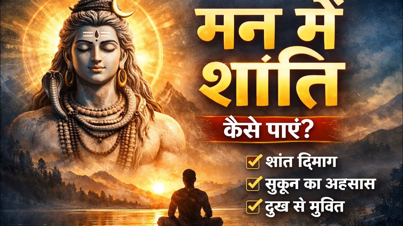 मन को तुरंत शांति देने वाला शिव भजन 🙏 | सुनते ही मिलेगा सुकून  Latest Shiv Bhajan 2026 | Peaceful