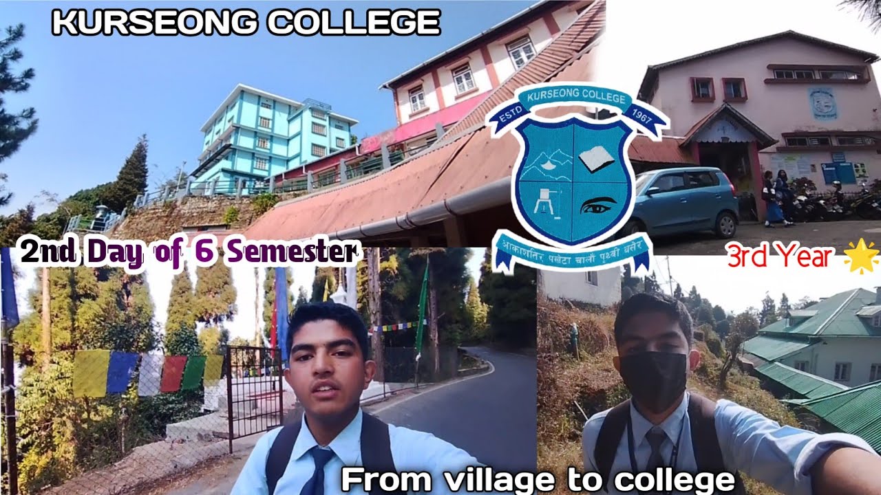 6th Semester College Vlog | 2nd Day of Final Year | Village to College Journey | Kurseong college 🤗💖