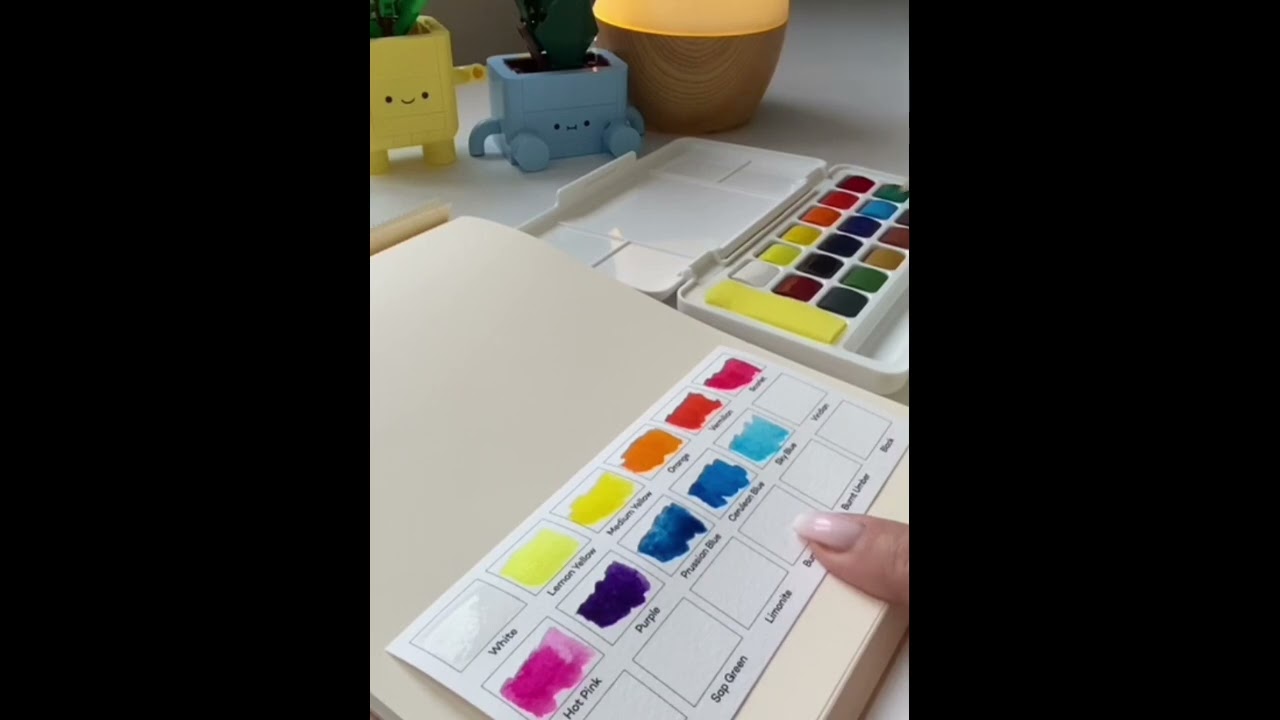 Aesthetic color palette reveal