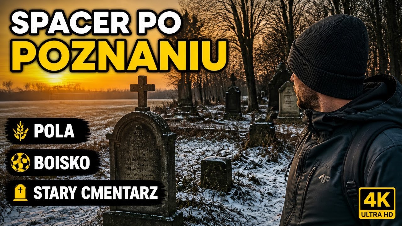 [4K] Spacer po południowych rubieżach Poznania | Pola, piłkarze i zapomniany cmentarz