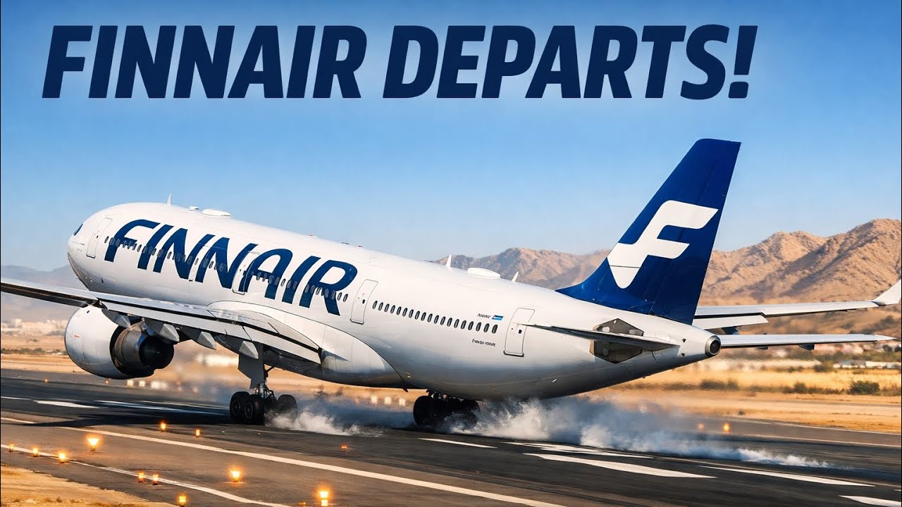 Finnair Airbus A330-300 Takeoff from Muscat ✈️ | Departure to Helsinki | World of Airports