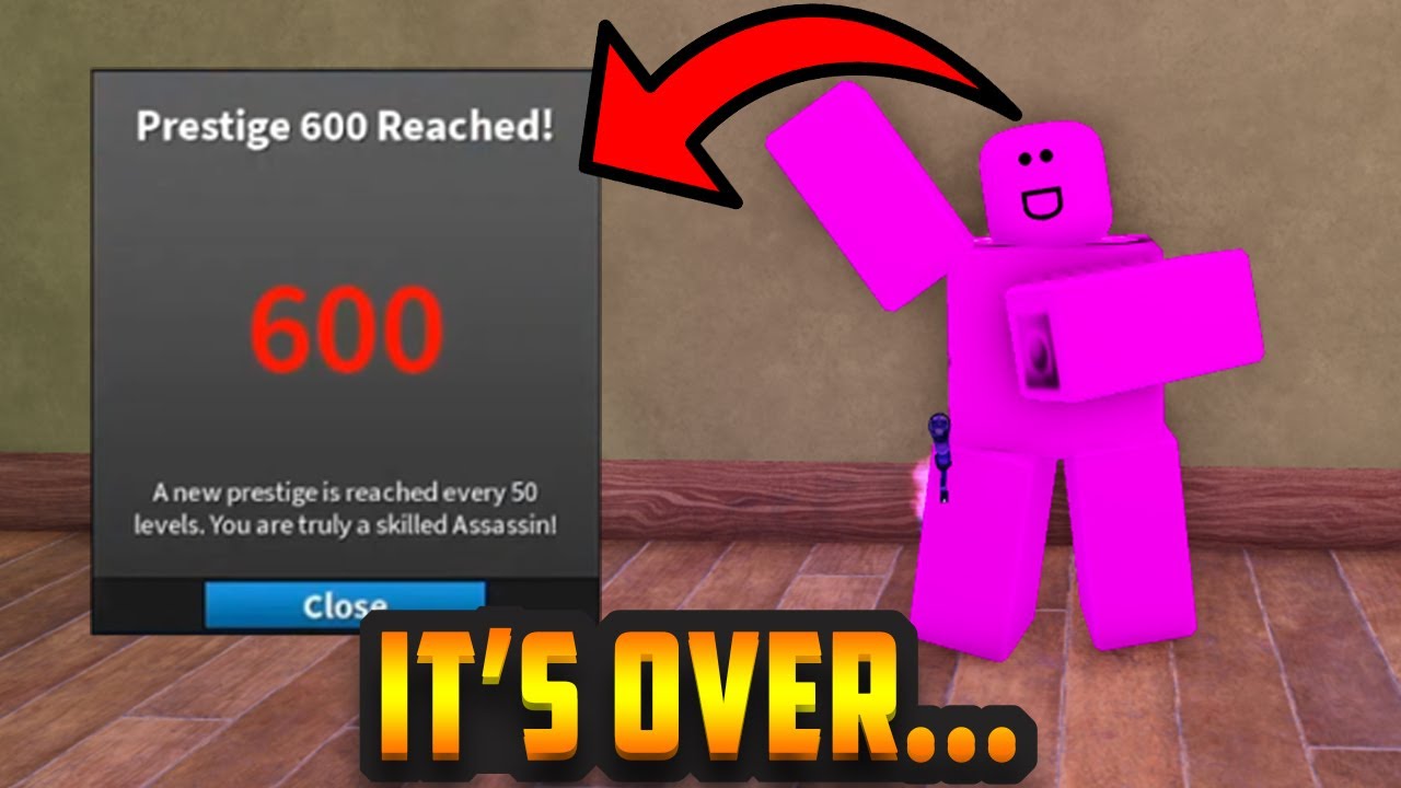 I FINALLY GOT PRESTIGE 600 IN ROBLOX ASSASSIN...