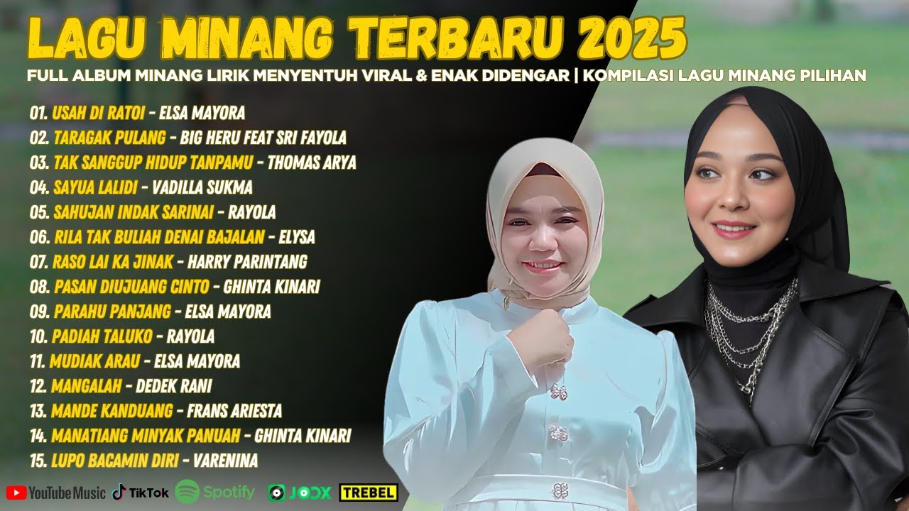 Lagu Minang Terbaru 2025-Full Album Minang Lirik Menyentuh Viral & Enak Didengar