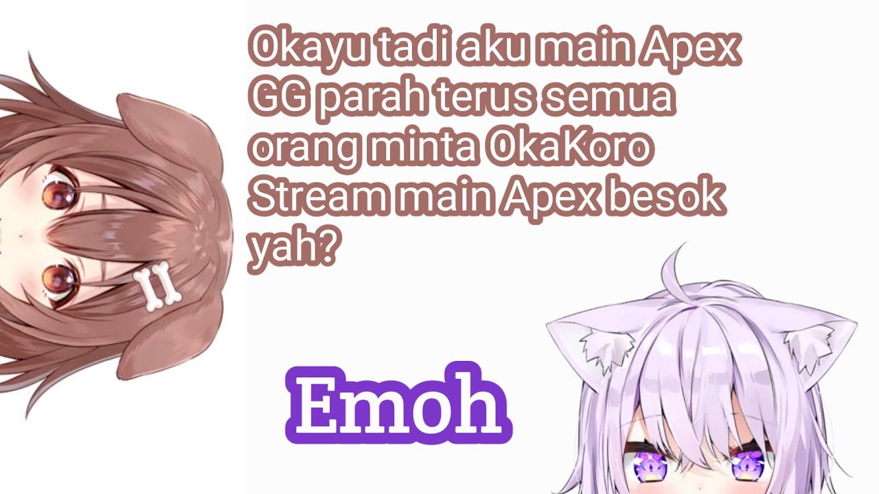 【Vtuber Sub Indo】Okayu Nolak Korone
