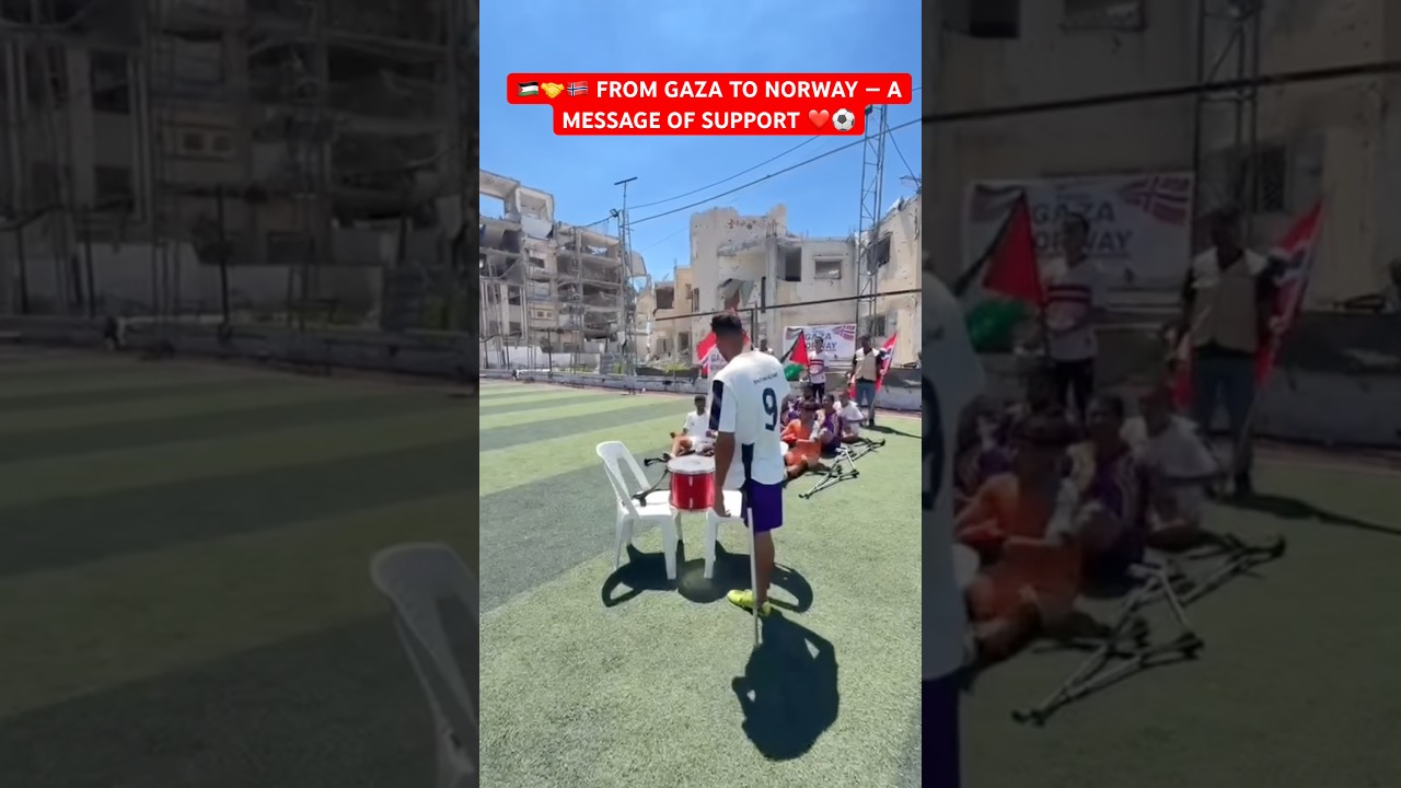 Supporters from Gaza shared heartfelt messages of encouragement for Norway ahead of their World Cup