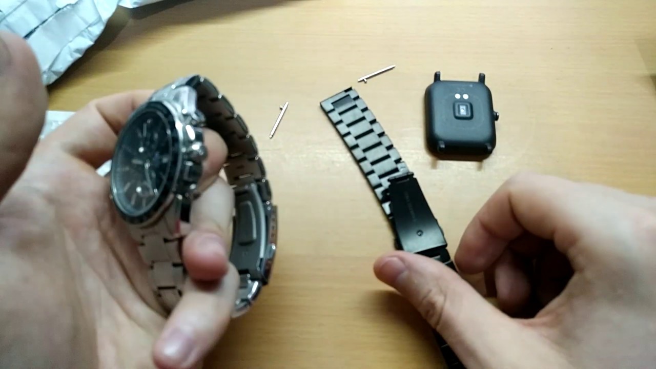 Нержавеющий ремешок для смарт-часов Amazfit Bip