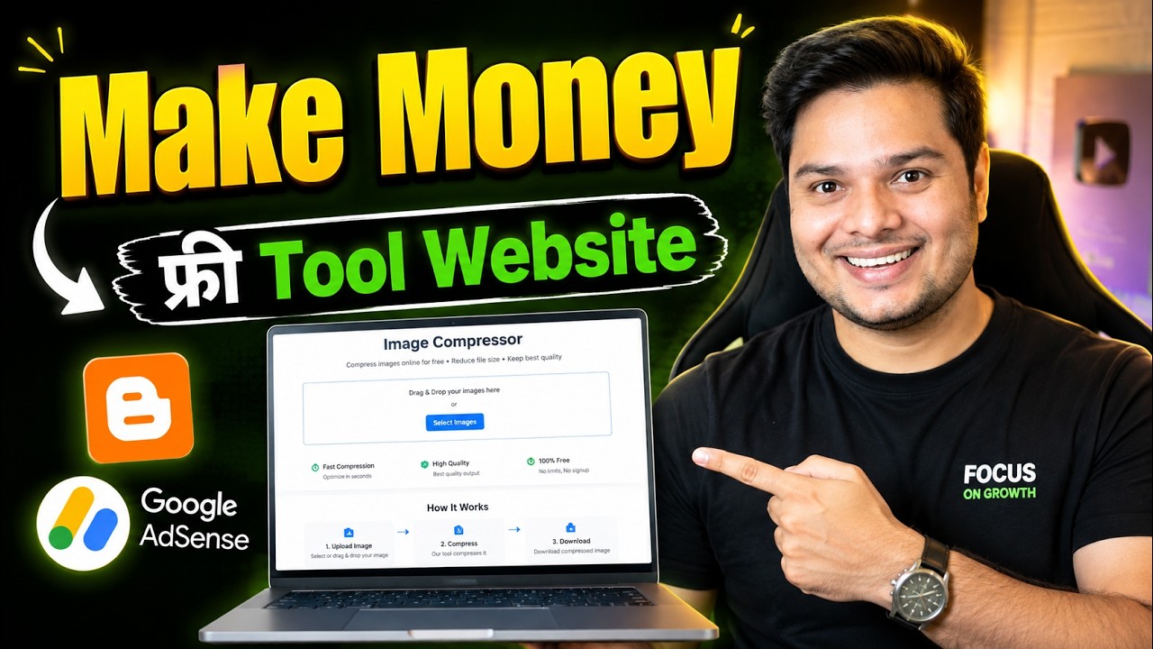 How To Create Free Tool Website On Blogger | Make Money Online Using AI 🤖
