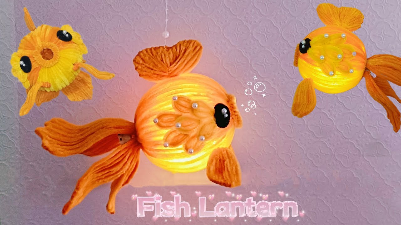 Fish DIY - How to make Simple fish lantern with pipe cleaner for the festive season - KESA DIY