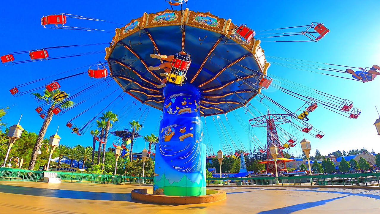 [2024] 4K Silly Symphony Swings FULL RIDE - Disney California Adventure Park