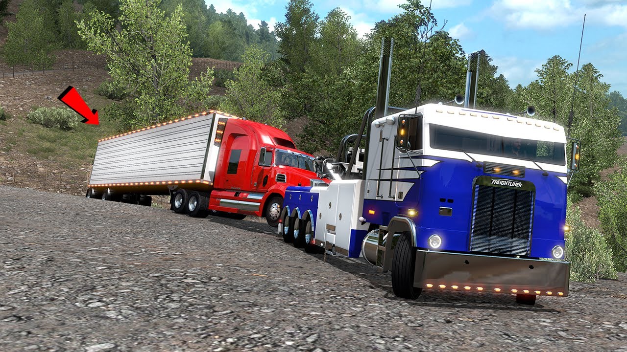 RESCATAMOS UN 😱 CAMIÓN freightliner flb CAMIÓN VOLCADO CARRETERA EXTREMA